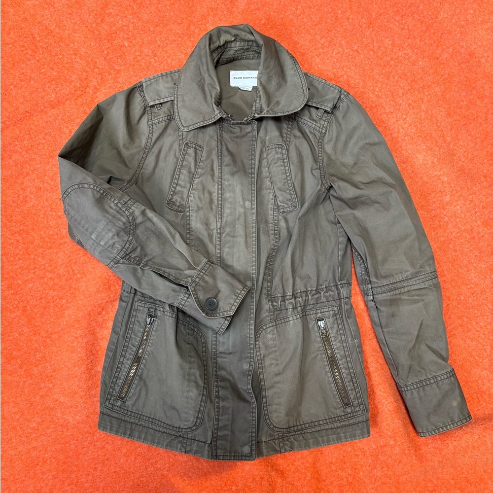 Club Monaco Olive Green Utility Jacket